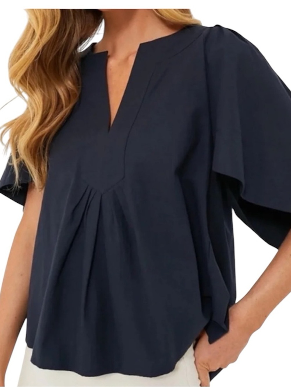 Pomander Place Finley Flutter Sleeve Shirt